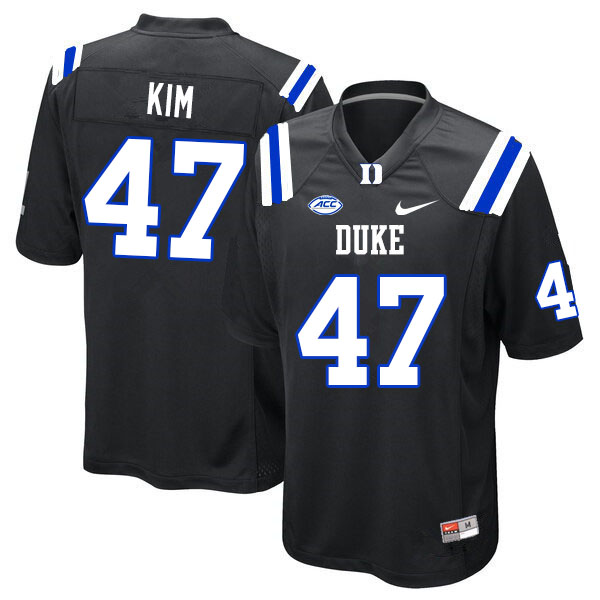 Duke Blue Devils #47 Calvin Kim College Football Jerseys Sale-Black